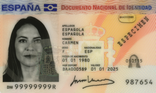 Foto DNI delantero